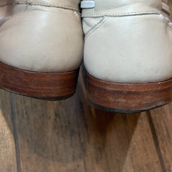 Bally Vintage Italian Made Apollo Beige Tassel Loafers Size 8.5 main image 4